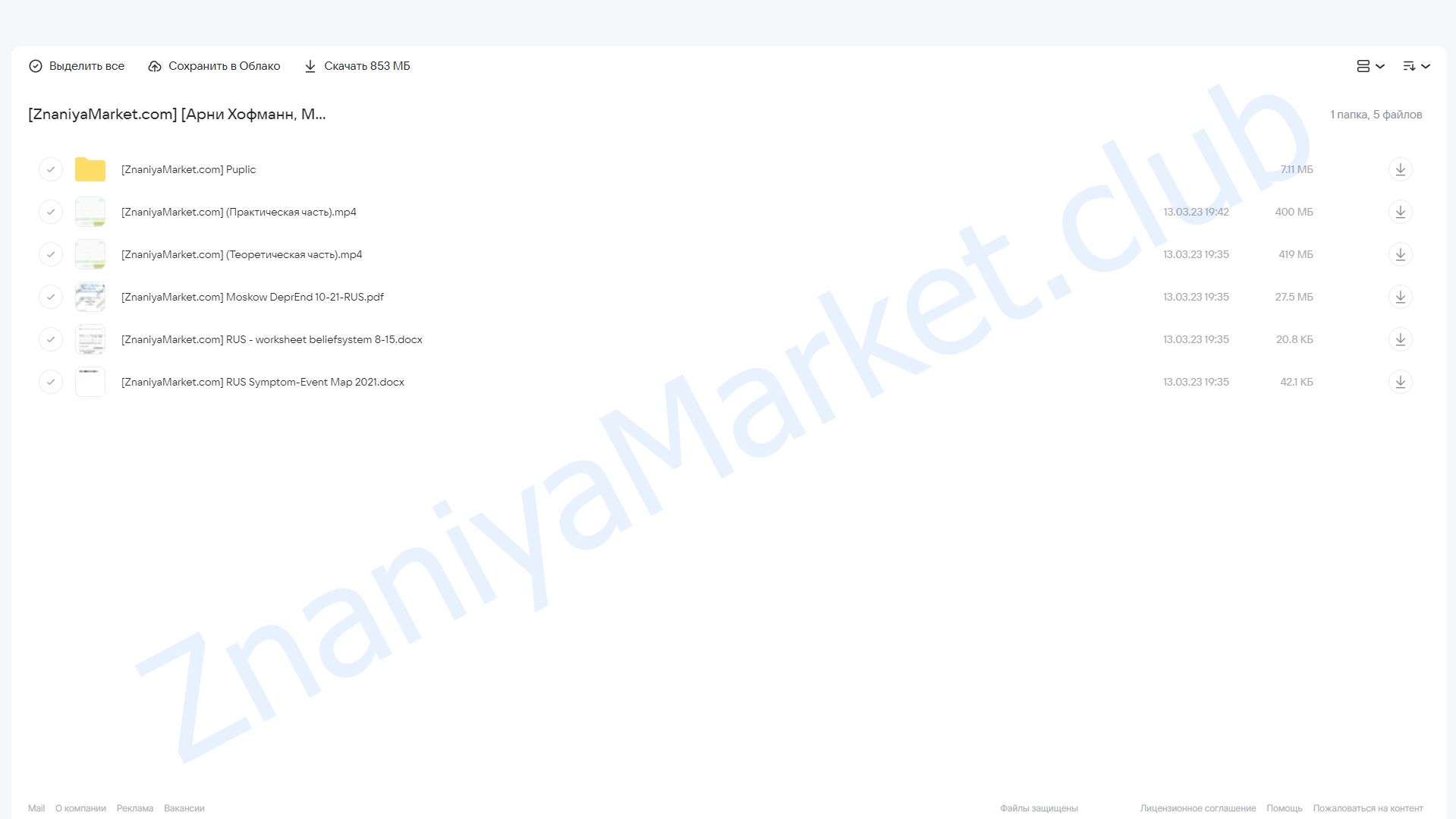 Вебинар по работе с депрессией в EMDR (Арни Хофманн, Мария Ленонг) облако mail, фото 2 из 2.