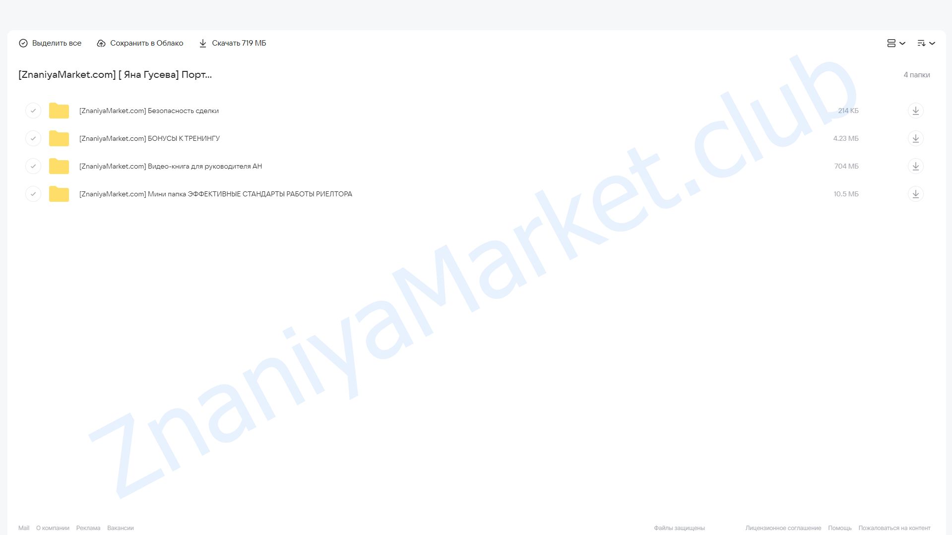 Портфель успешного риэлтора (Яна Гусева) облако mail, фото 2 из 2.