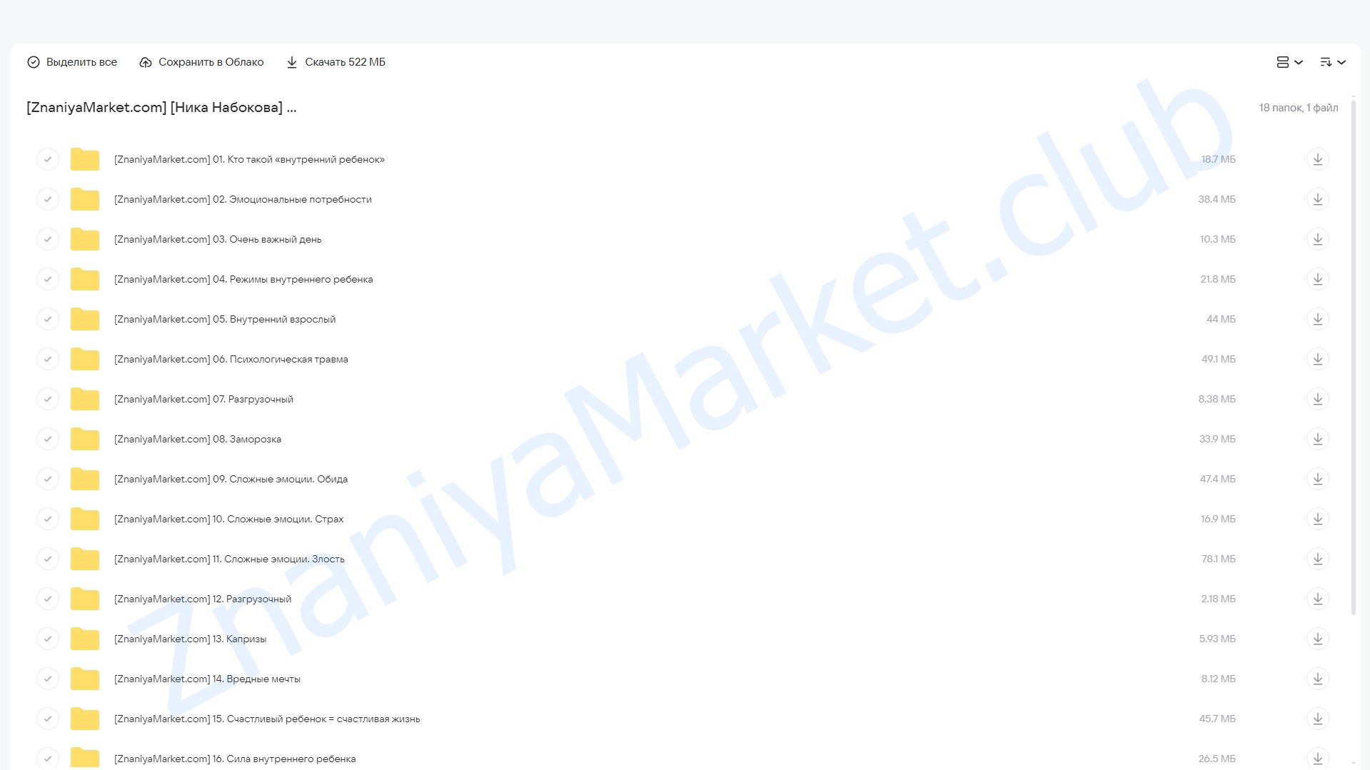 [Mindspa] Внутренний ребенок (Ника Набокова) облако mail, фото 2 из 2.