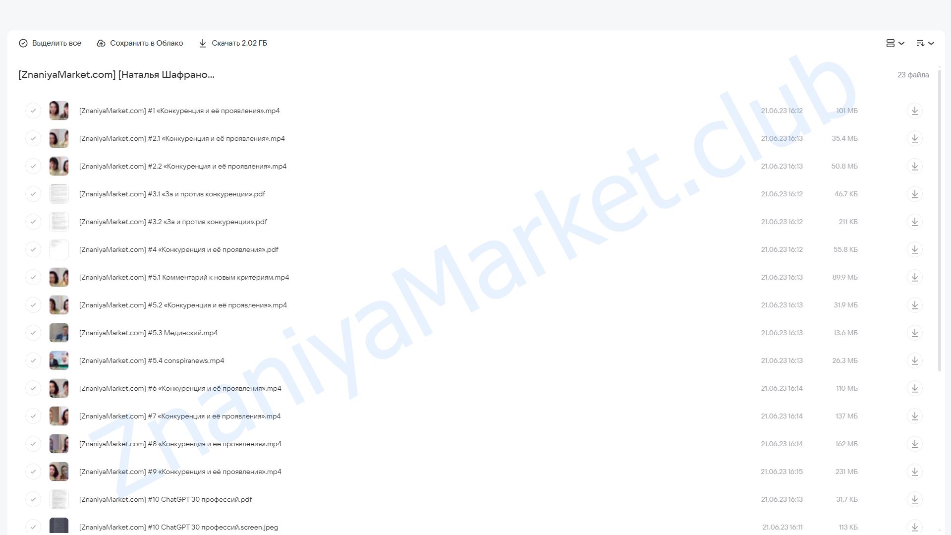 Конкуренция и её проявления (Наталья Шафранова) облако mail, фото 2 из 2.