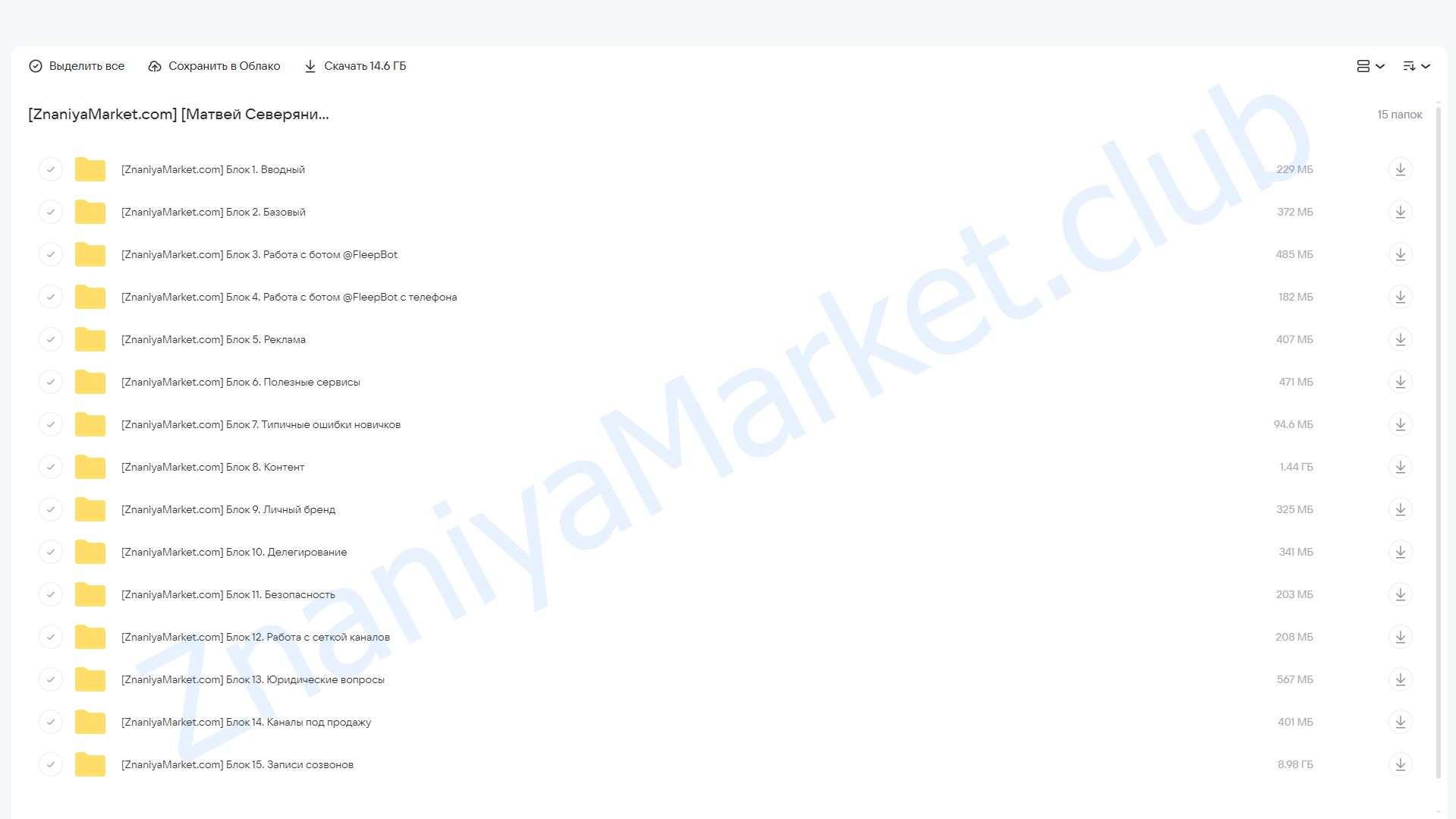 Менторство по Телеграм 2.0 (Матвей Северянин) облако mail, фото 2 из 2.