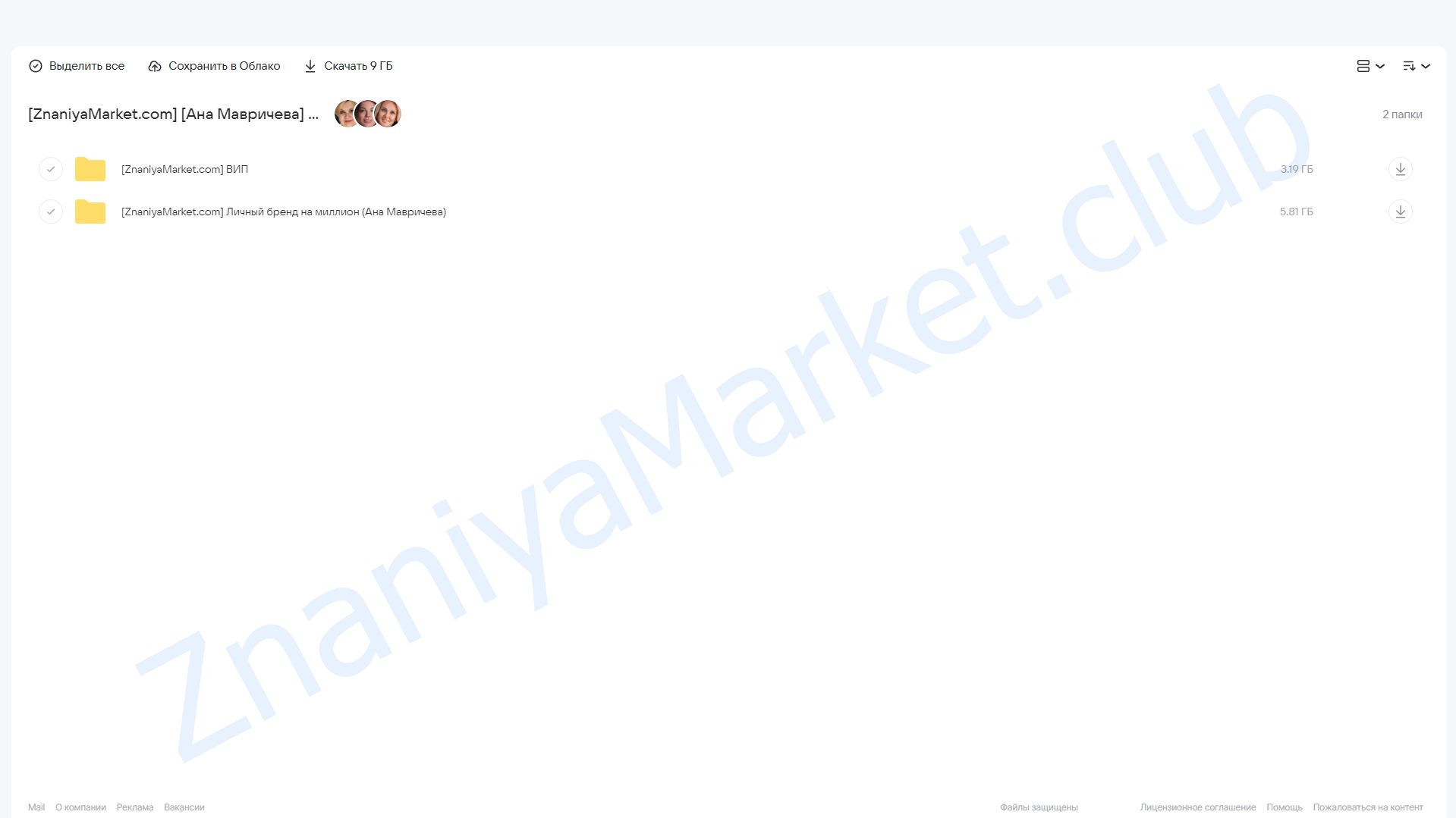 Личный бренд на миллион. Тариф VIP (Ана Мавричева) облако mail, фото 2 из 2.