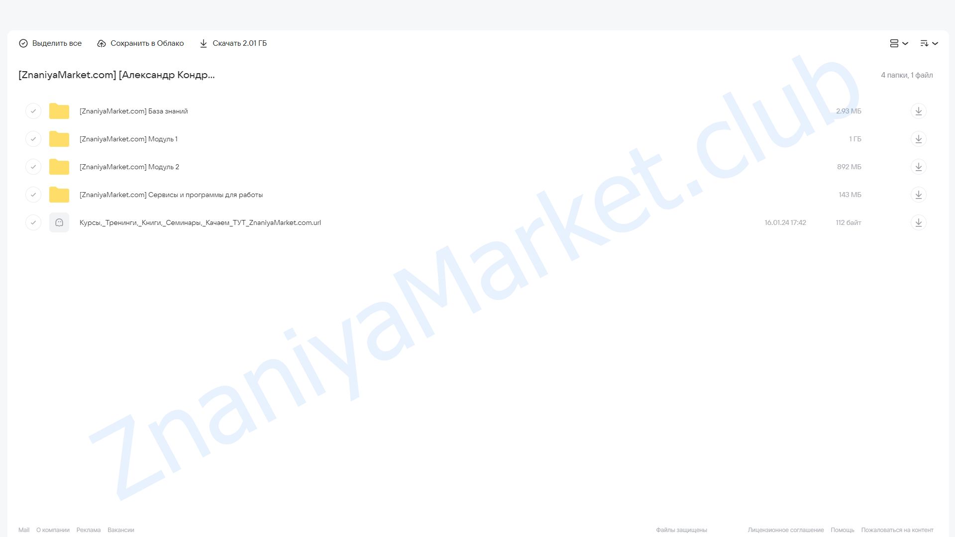 [Легал Конвейер] Агентский бизнес на долгах (Александр Кондратенко) облако mail, фото 2 из 2.