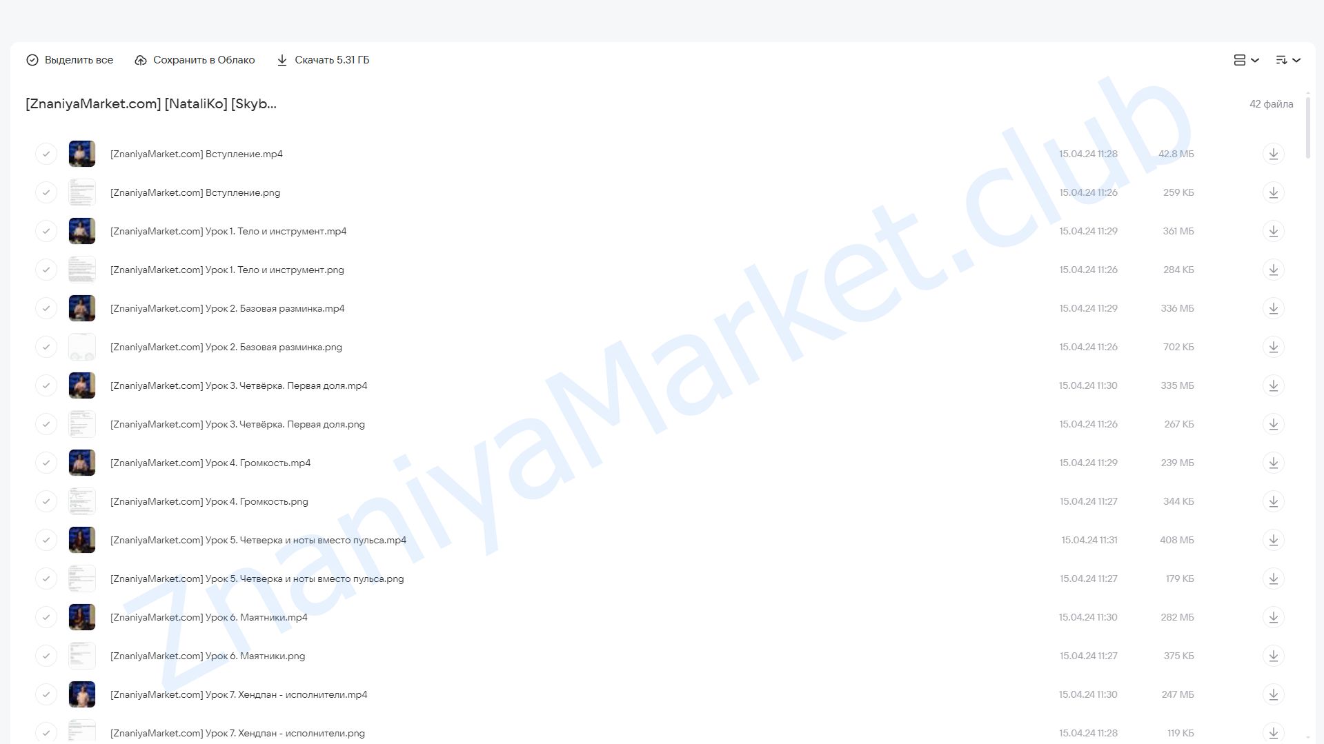 [Skybeat Music] Видео-курс игры на ханге (NataliKo) облако mail, фото 2 из 2.