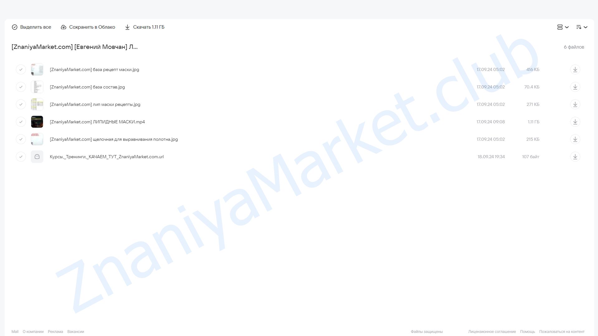 Липидные маски. Теория и изготовление (Евгений Мовчан) облако mail, фото 2 из 2.