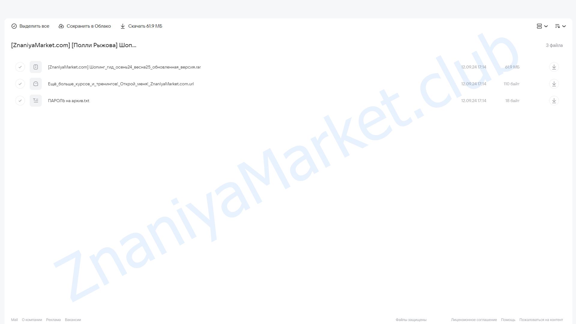 Шопинг гид Осень 2024 - Весна 2025 (Полли Рыжова) облако mail, фото 2 из 2.