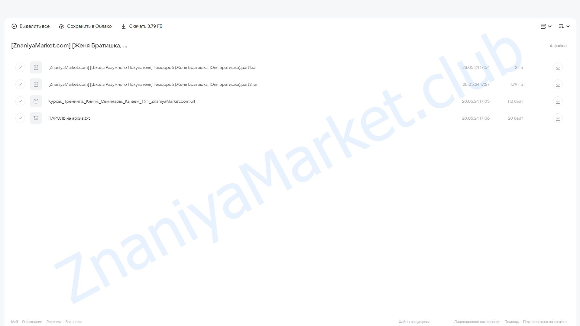 [Школа Разумного Покупателя] Геморрой (Женя Братишка, Юля Братишка) облако mail, фото 2 из 2.