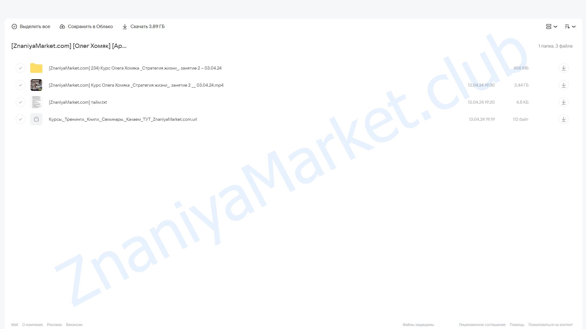 [Apeiron] Стратегия жизни. Занятие 2 (Олег Хомяк) облако mail, фото 2 из 2.