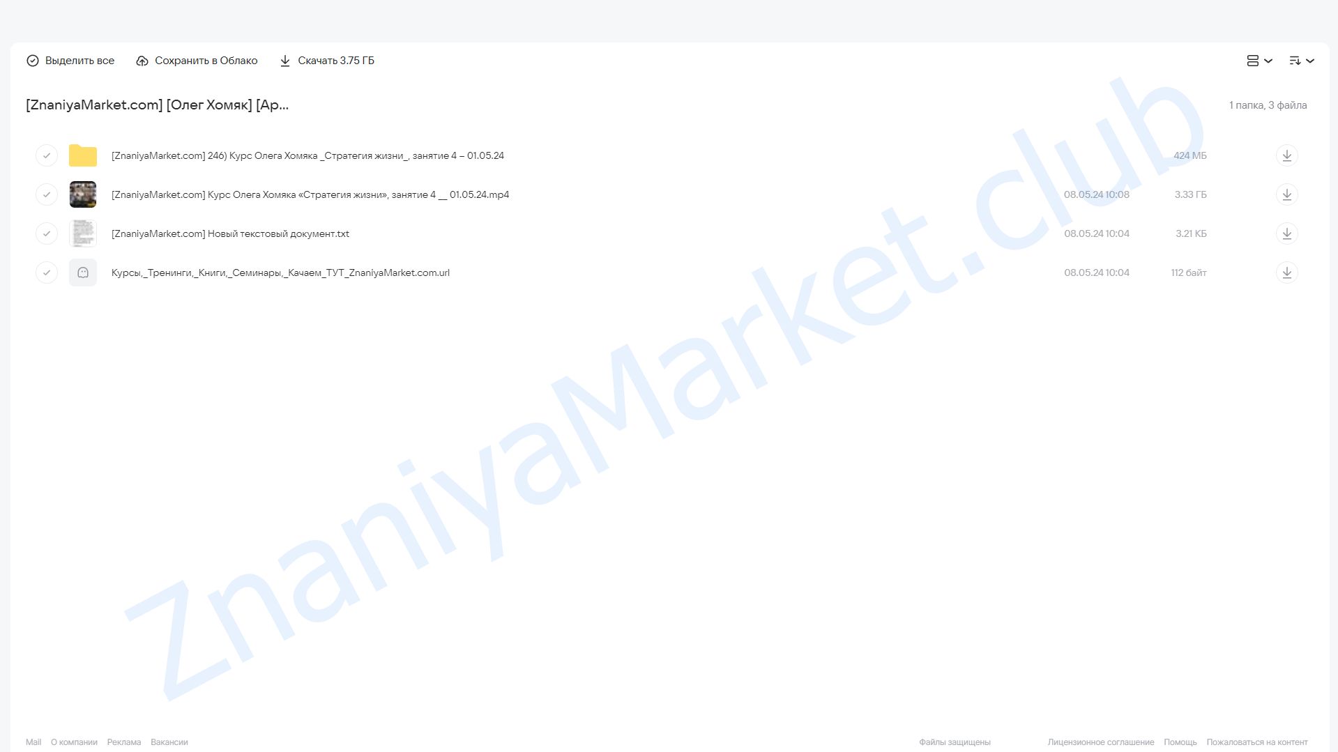 [Apeiron] Стратегия жизни. Занятие 4 (Олег Хомяк) облако mail, фото 2 из 2.