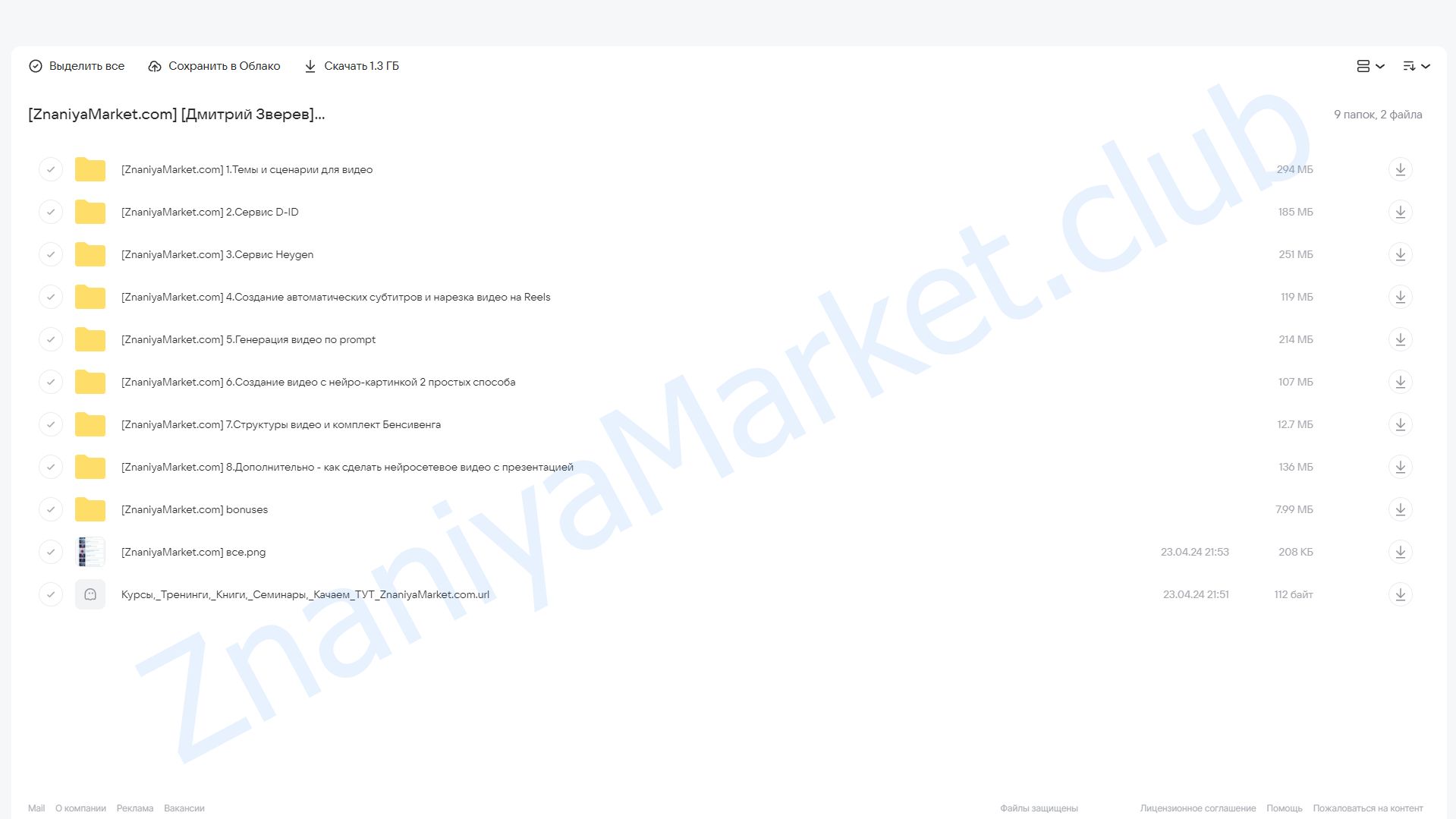 Создание разнообразных видео через нейросети 2.0 (Дмитрий Зверев) облако mail, фото 2 из 2.