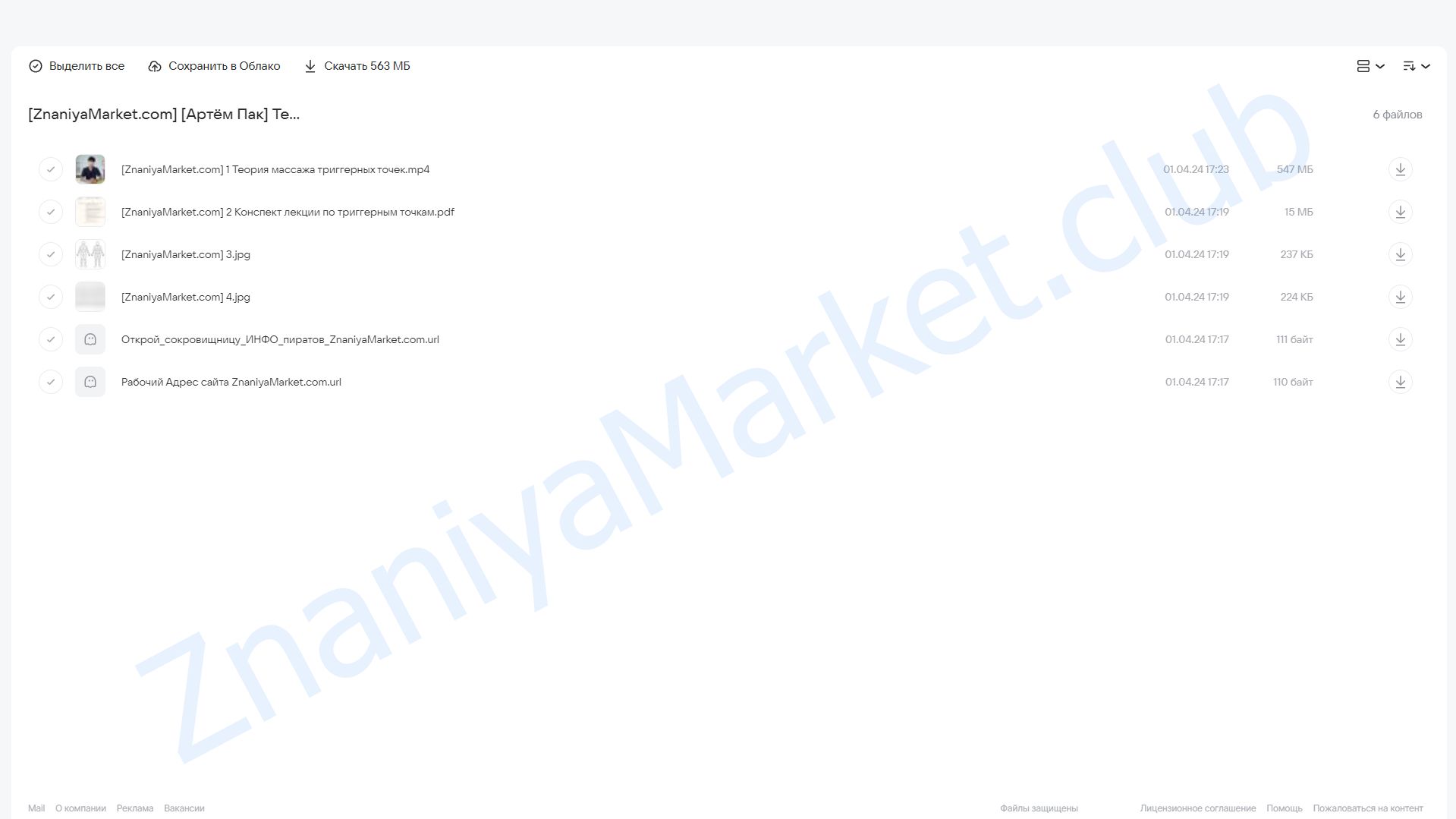 Теория массажа триггерных точек (Артём Пак) облако mail, фото 2 из 2.