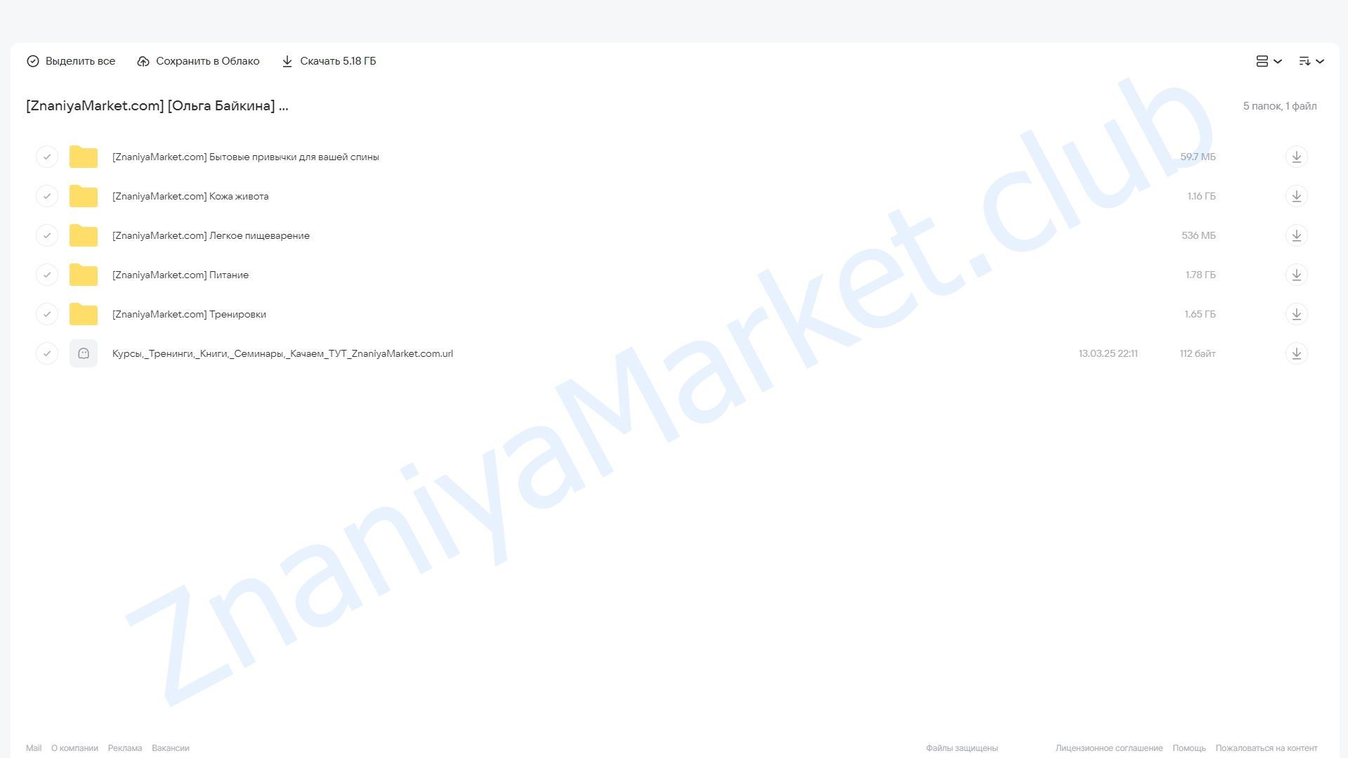 Фитнес-интенсив Ведьма (Ольга Байкина) облако mail, фото 2 из 2.