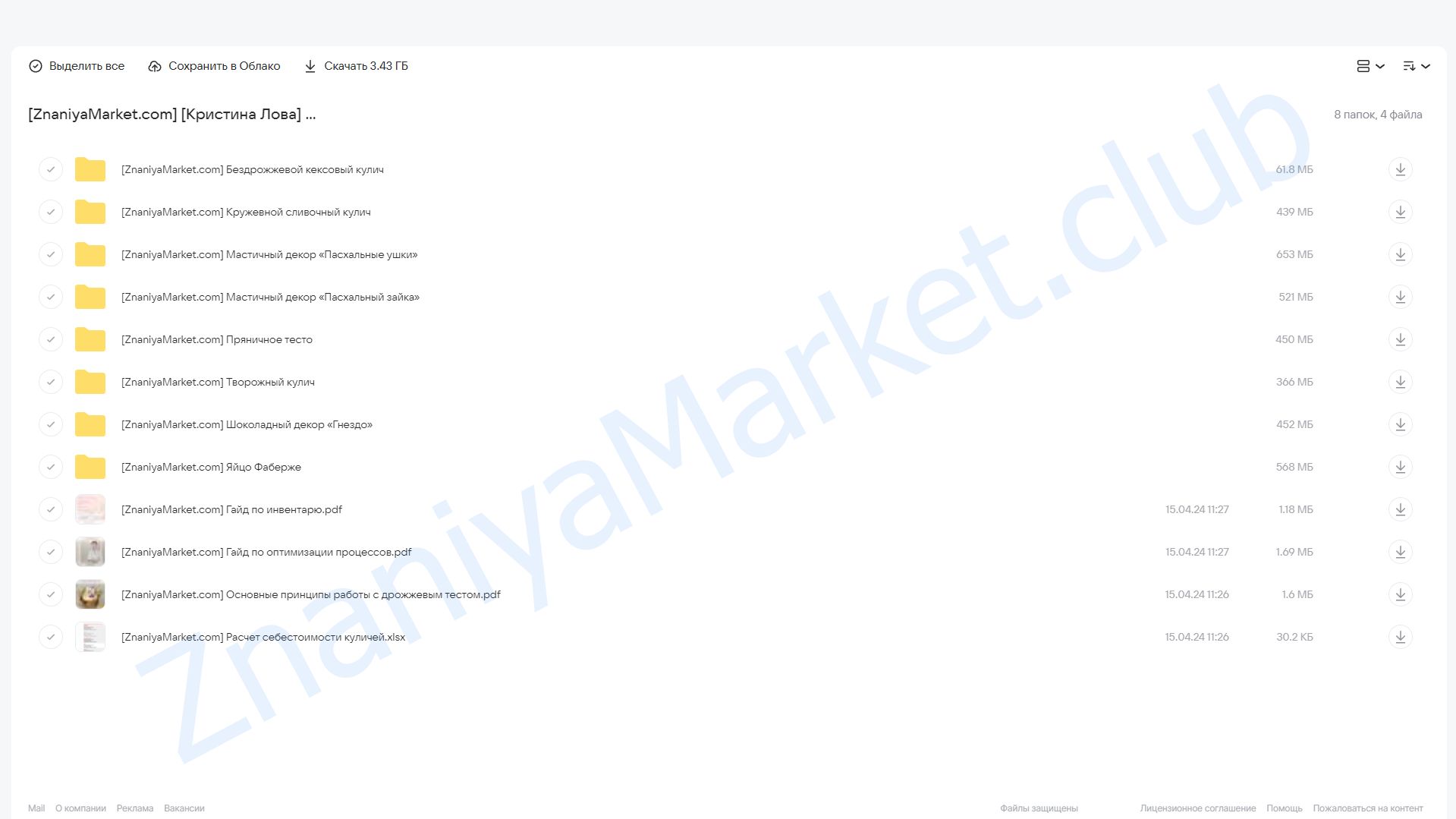 [krislen_cake] Пасхальное чудо. Тариф Самостоятельный (Кристина Лова) облако mail, фото 2 из 2.