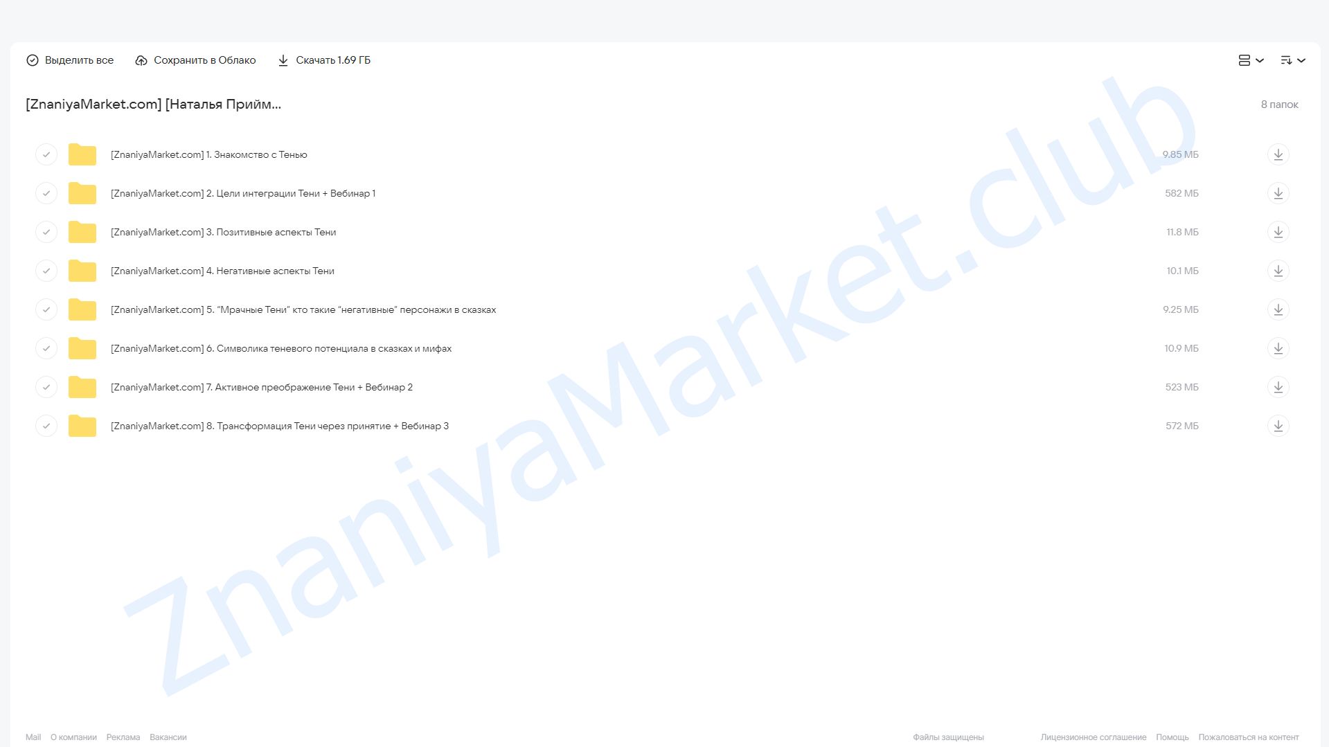 Интеграция Тени (Наталья Приймаченко) облако mail, фото 2 из 2.