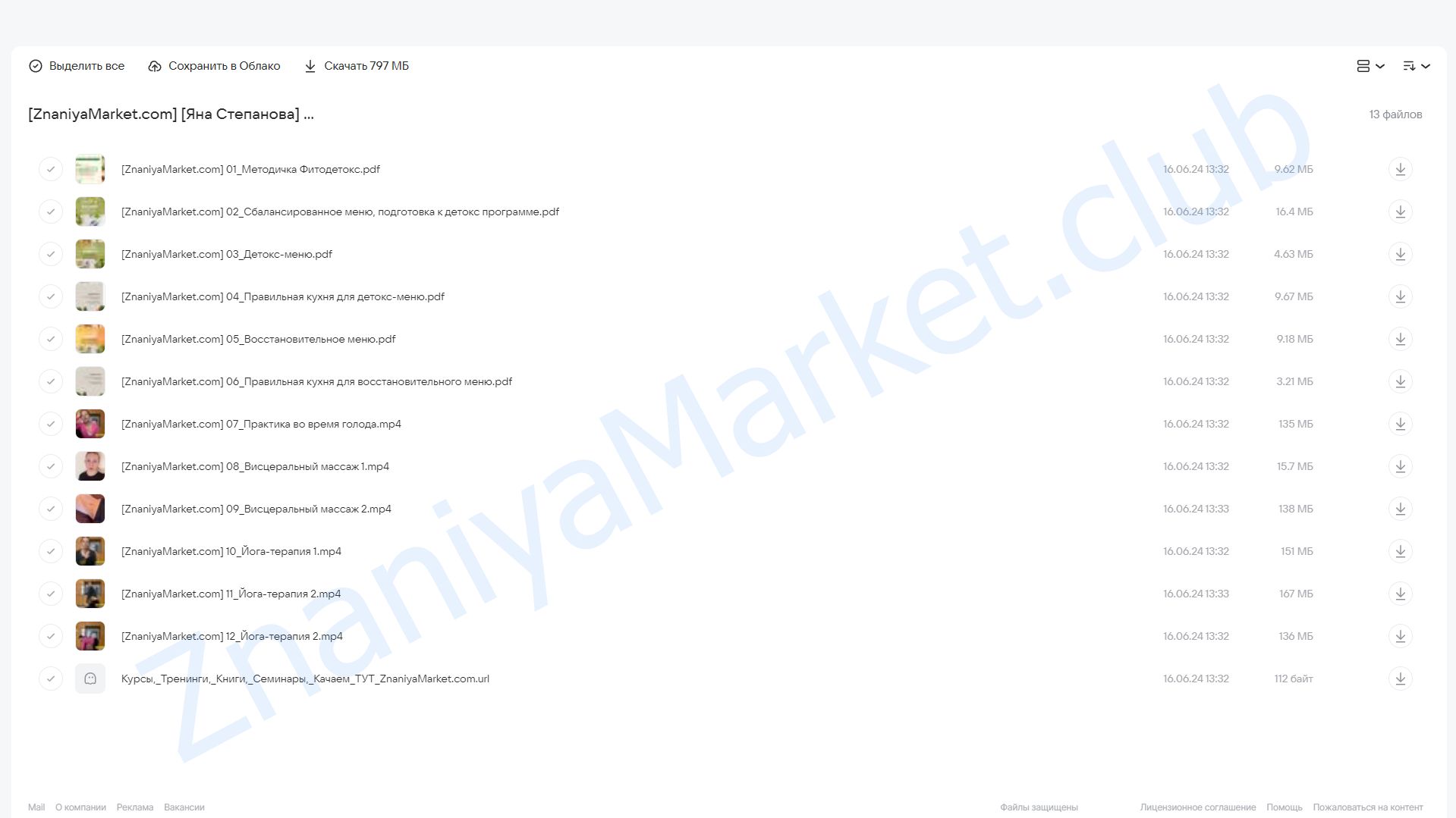 [phytoyana] Методичка Фито-детокс (Яна Степанова) облако mail, фото 2 из 2.