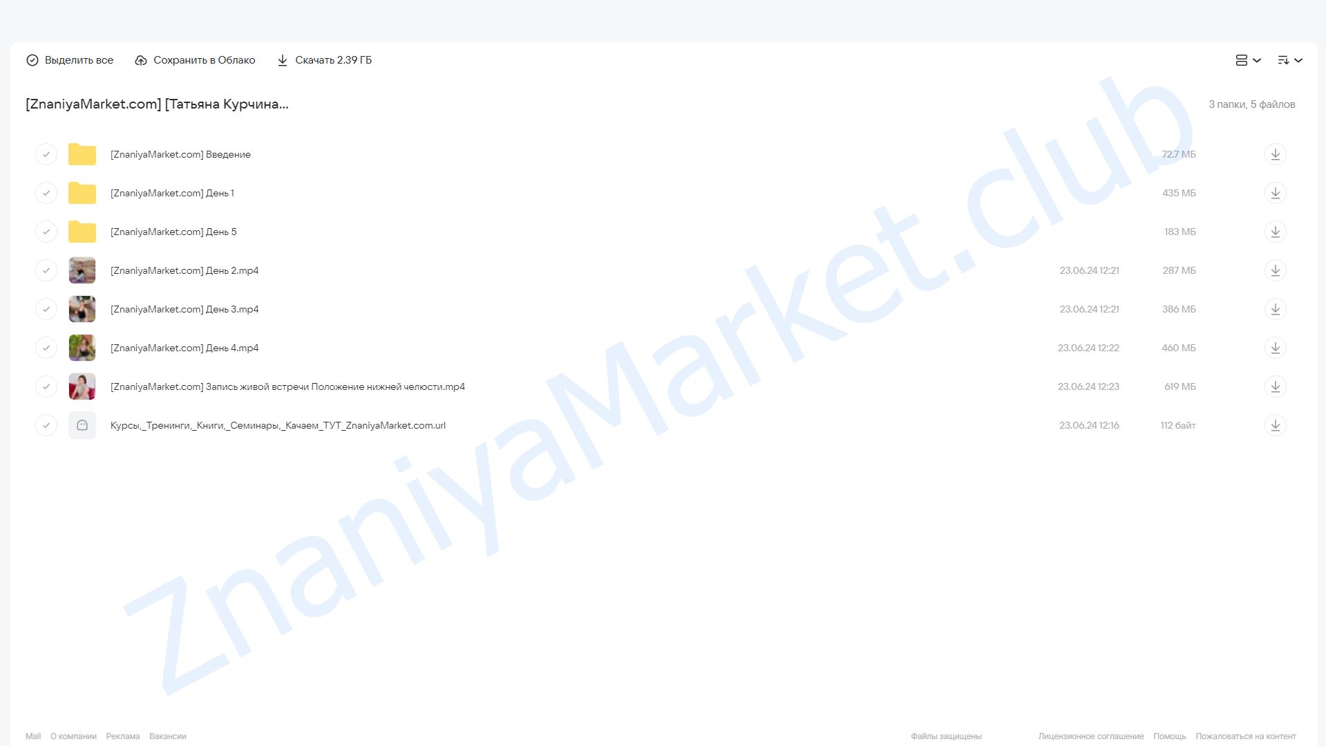 Угол молодости (Татьяна Курчина) облако mail, фото 2 из 2.