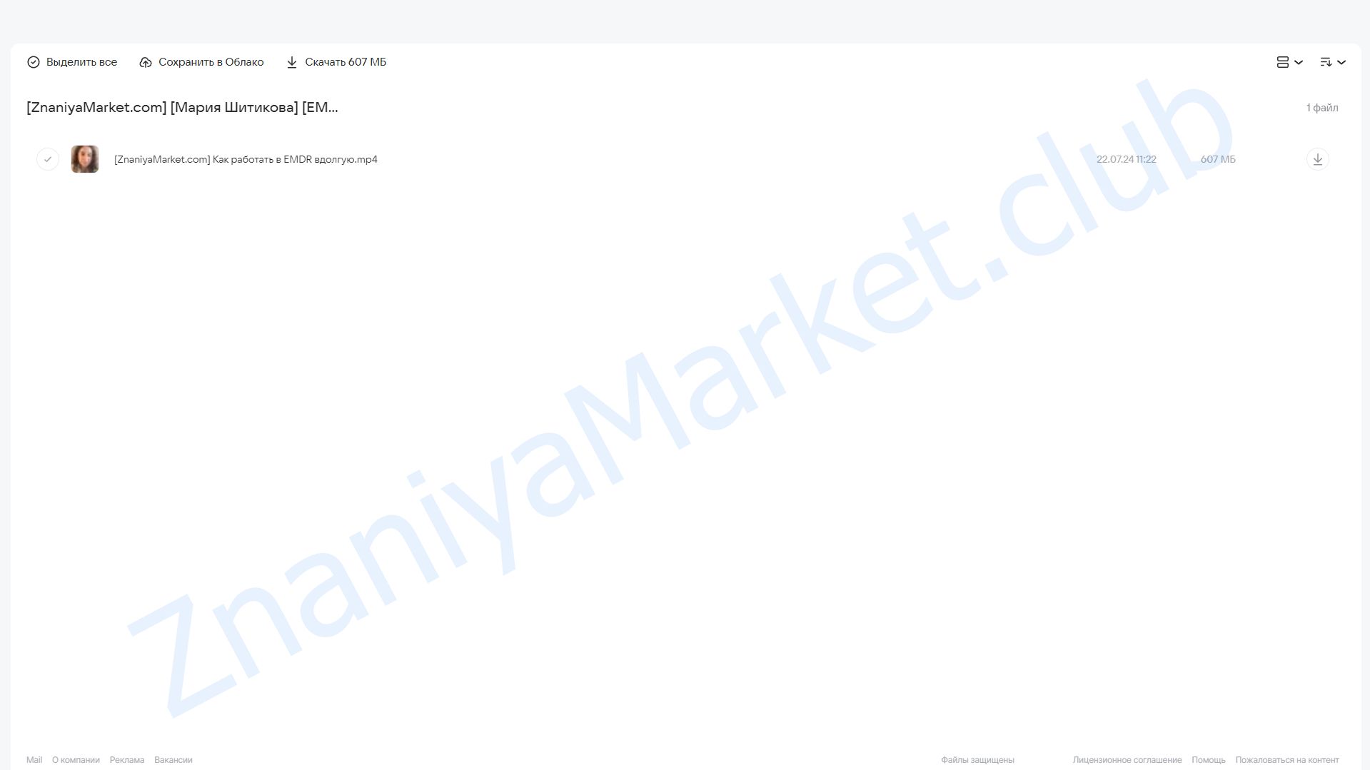 [EMDR SPB] Как работать в EMDR вдолгую (Мария Шитикова) облако mail, фото 2 из 2.