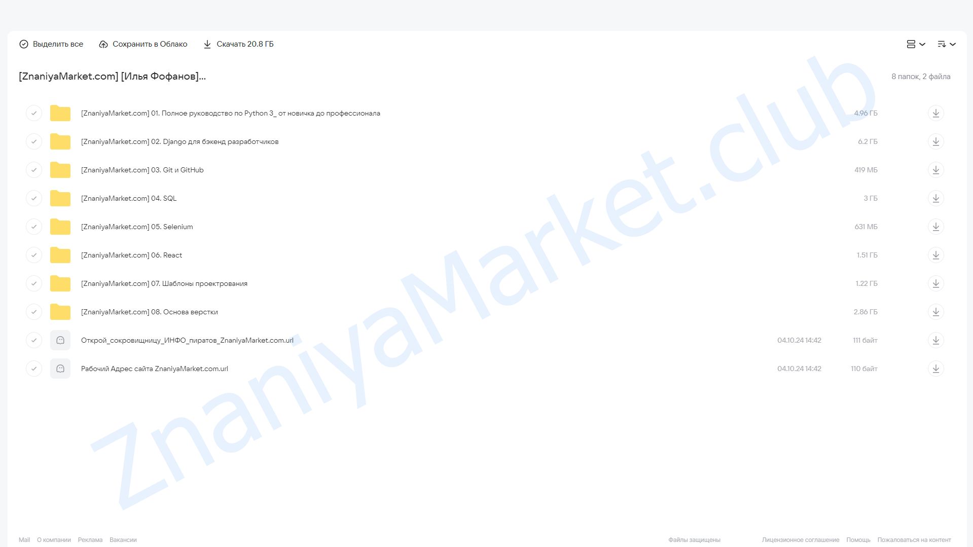 [Stepik] Профессия Python-разработчик (Илья Фофанов) облако mail, фото 2 из 2.
