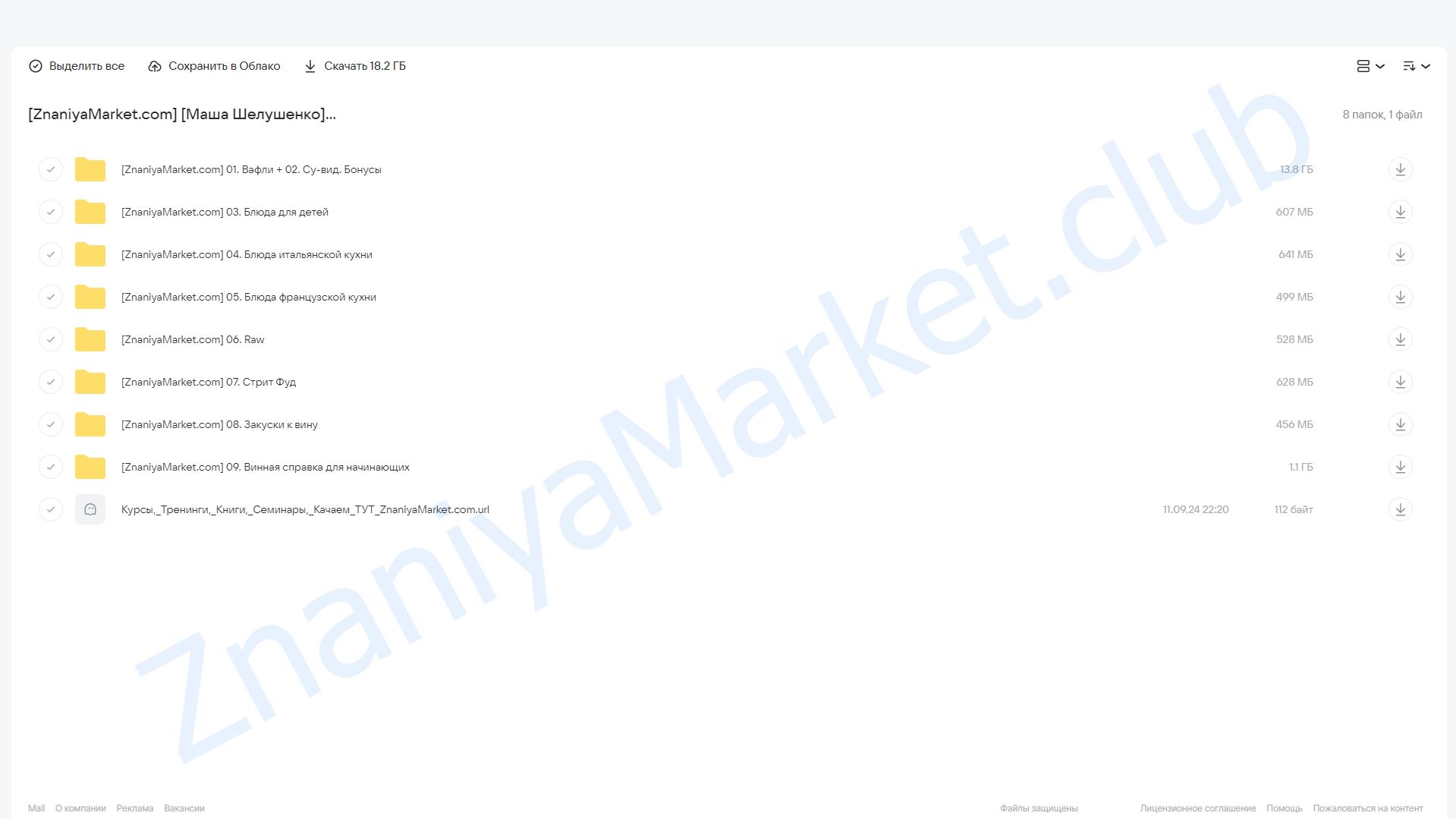 [Welldone] Обновления Гастрономии. Все 9 новинок в одном. Пакет №3 (Маша Шелушенко) облако mail, фото 2 из 2.