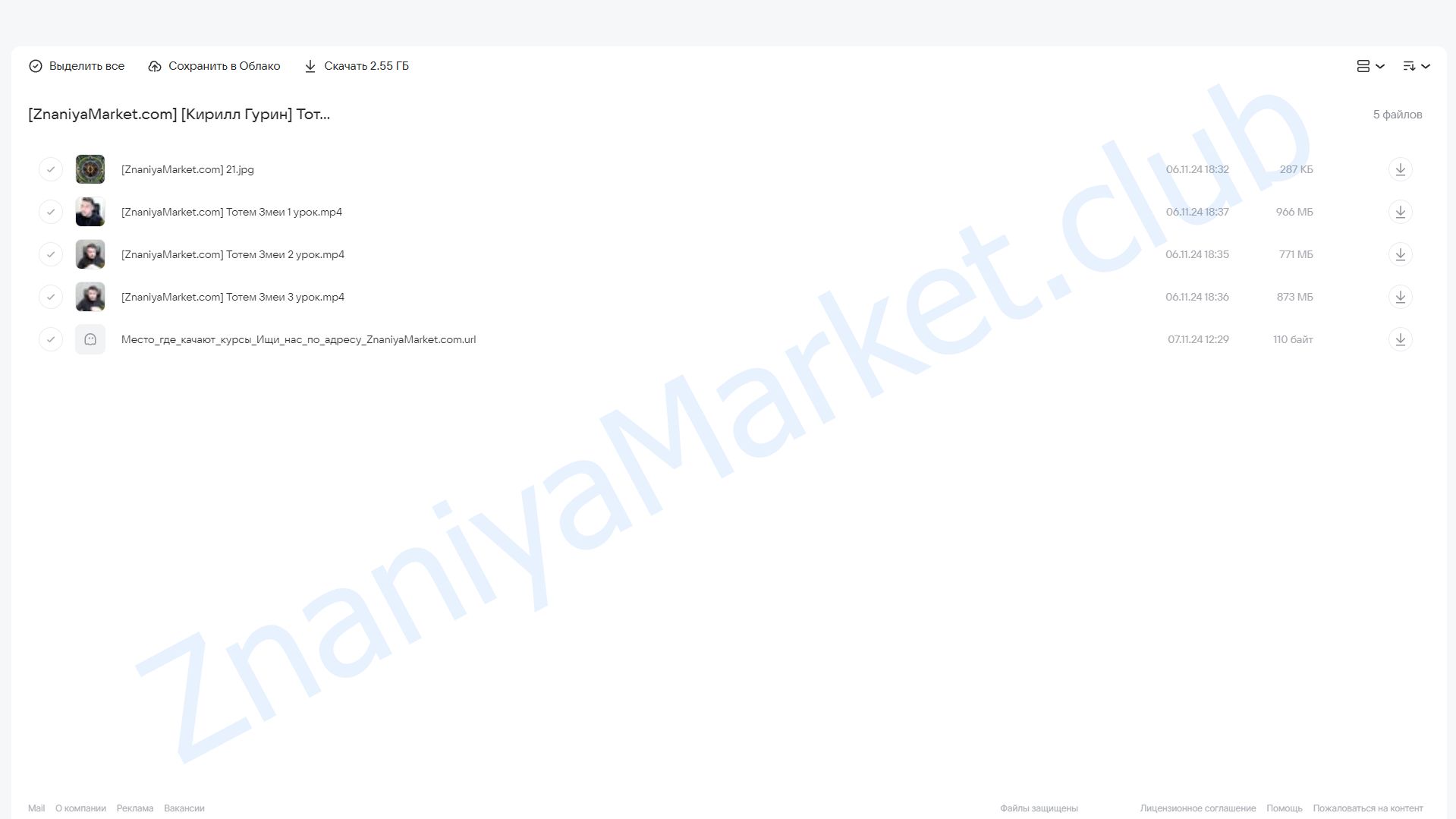 Тотем Змеи (Кирилл Гурин) облако mail, фото 2 из 2.