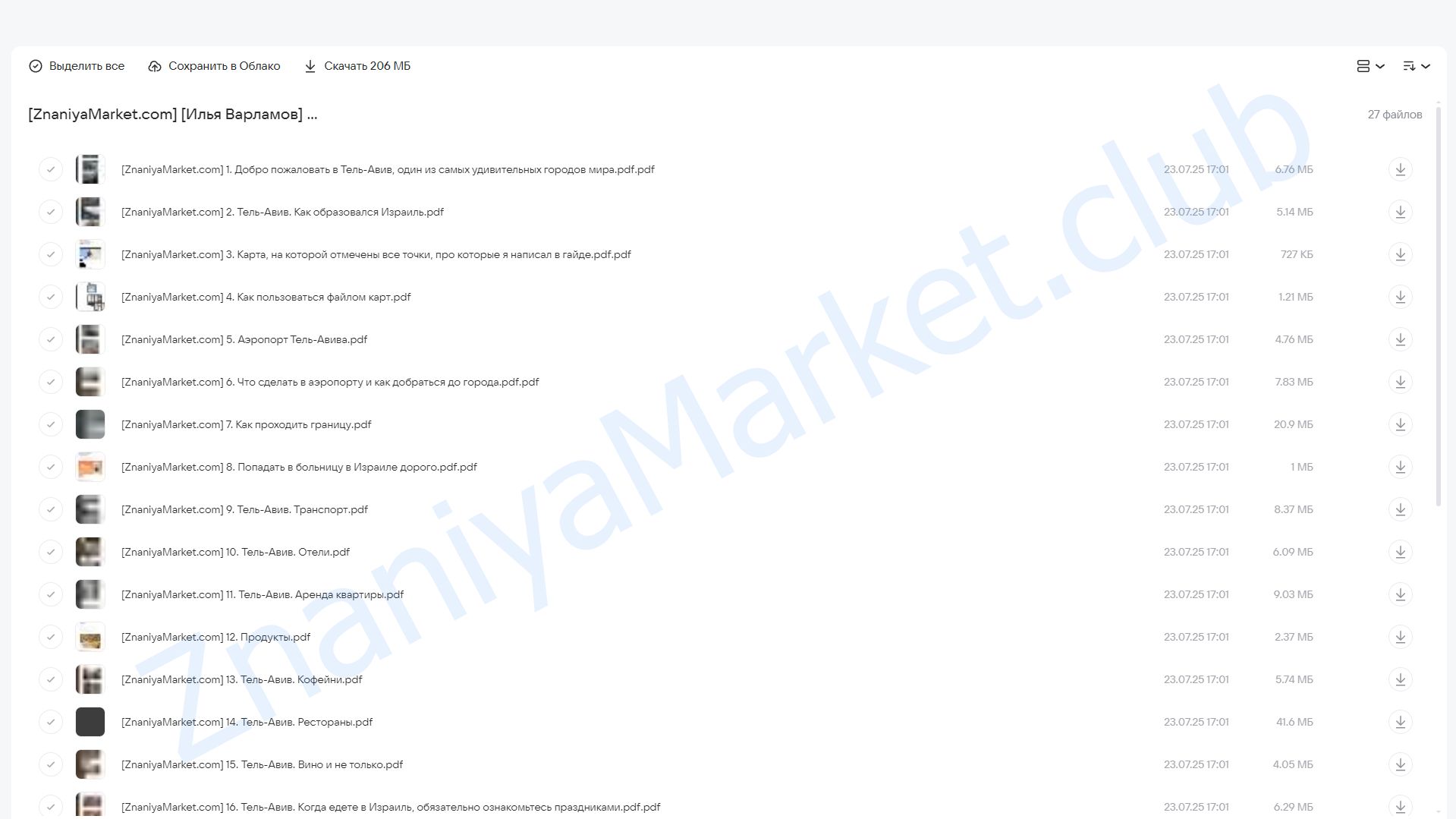 Путеводитель по городу Тель-Авив (Илья Варламов) облако mail, фото 2 из 2.