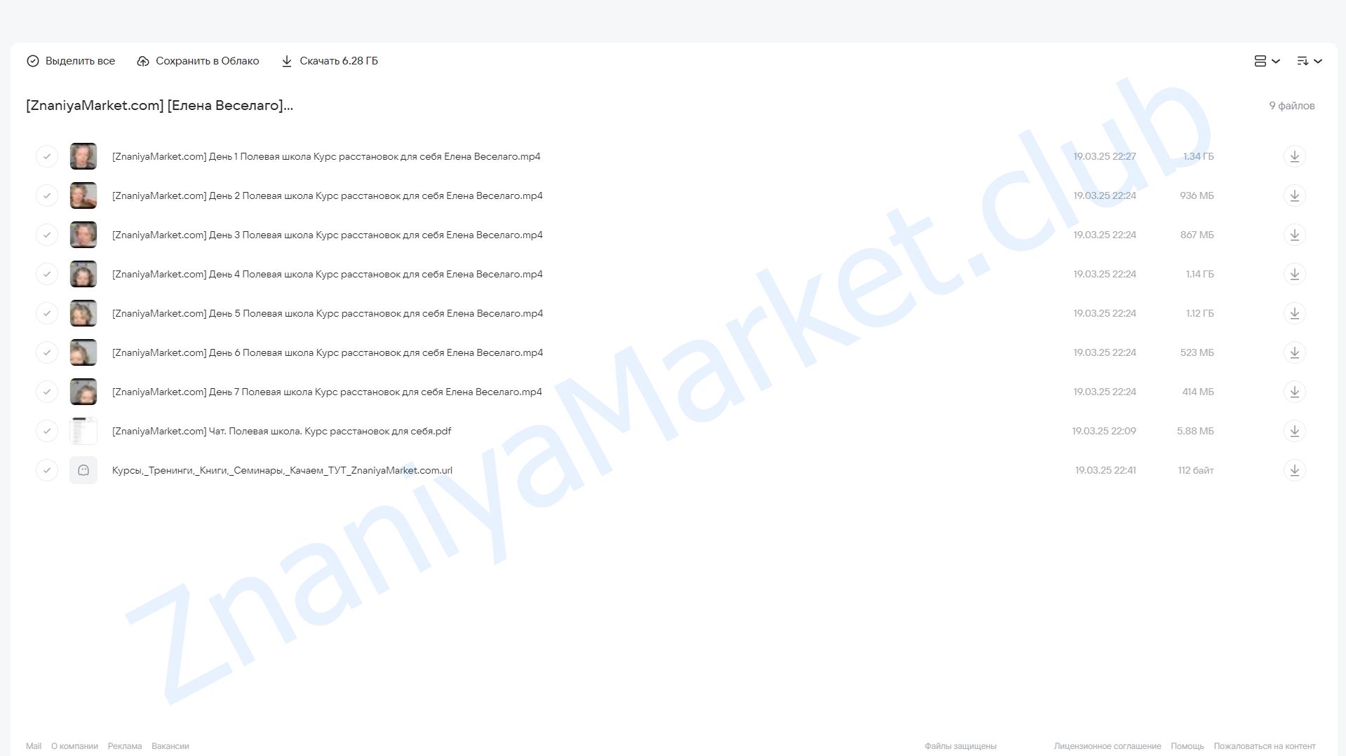 [Институт Открытого поля] Полевая школа. Курс расстановок для себя (Елена Веселаго) облако mail, фото 2 из 2.