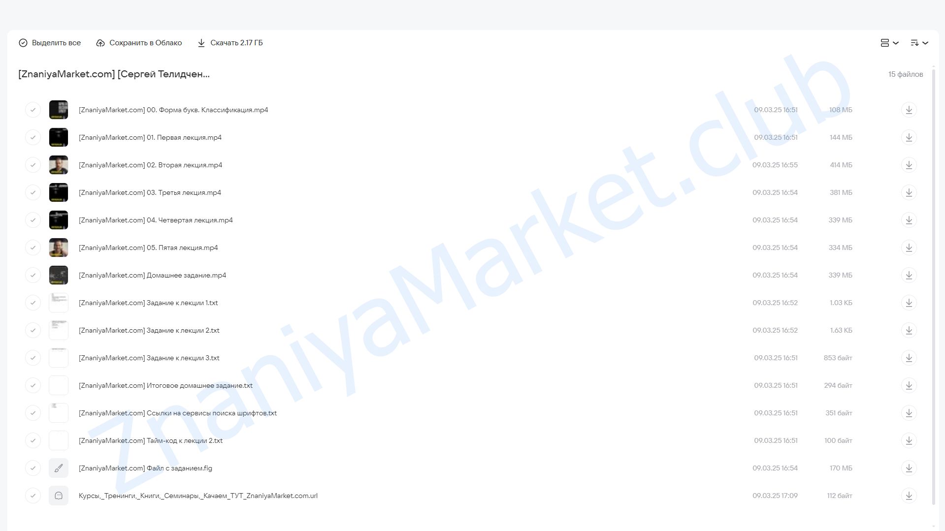 Шрифтовая пара (Сергей Телидченко) облако mail, фото 2 из 2.