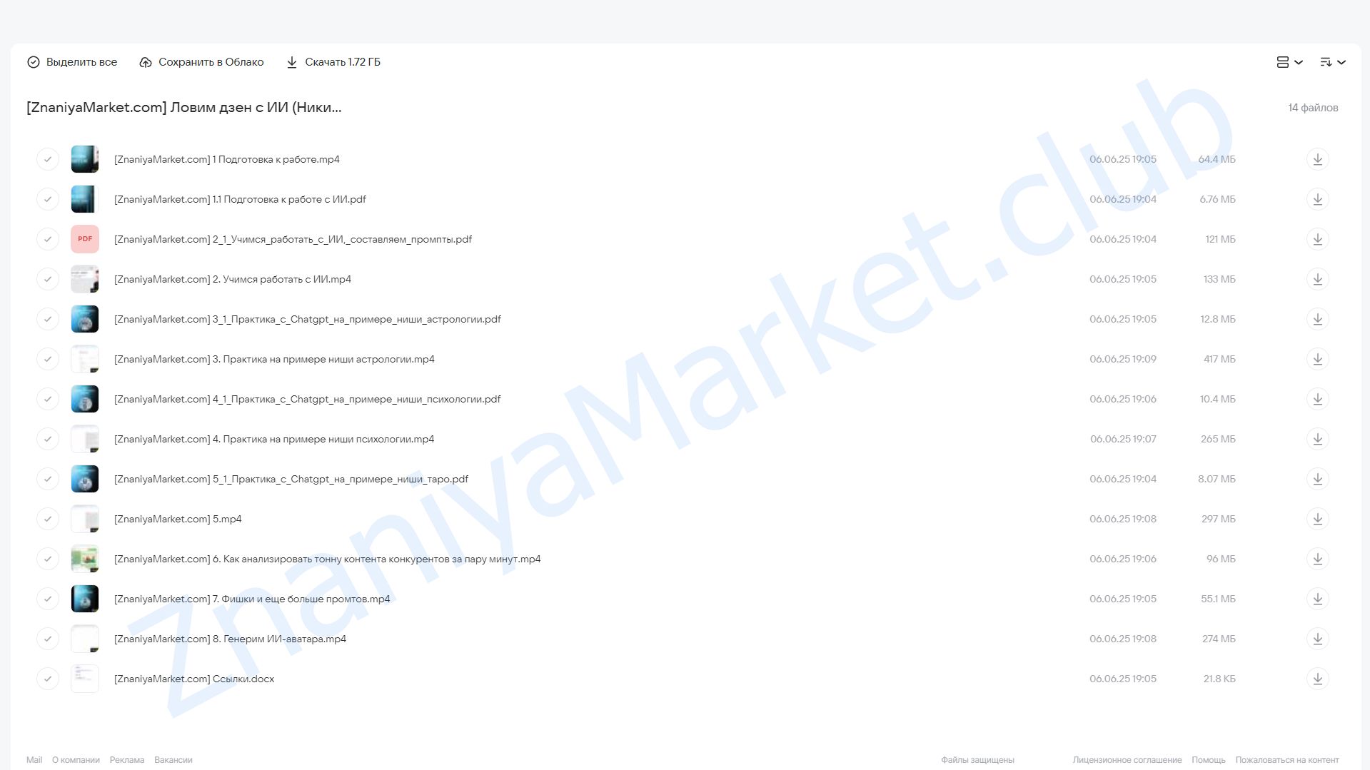 Ловим дзен с ИИ (Никита Галицын) облако mail, фото 2 из 2.