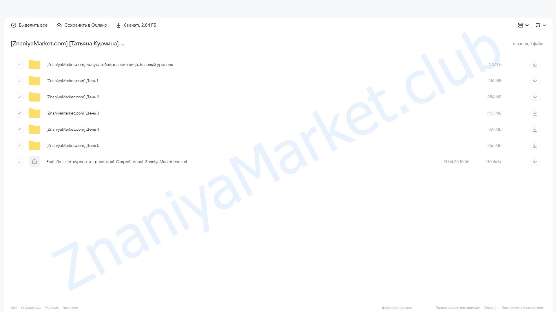 Антиотечный интенсив: Формула свежести (Татьяна Курчина) облако mail, фото 2 из 2.