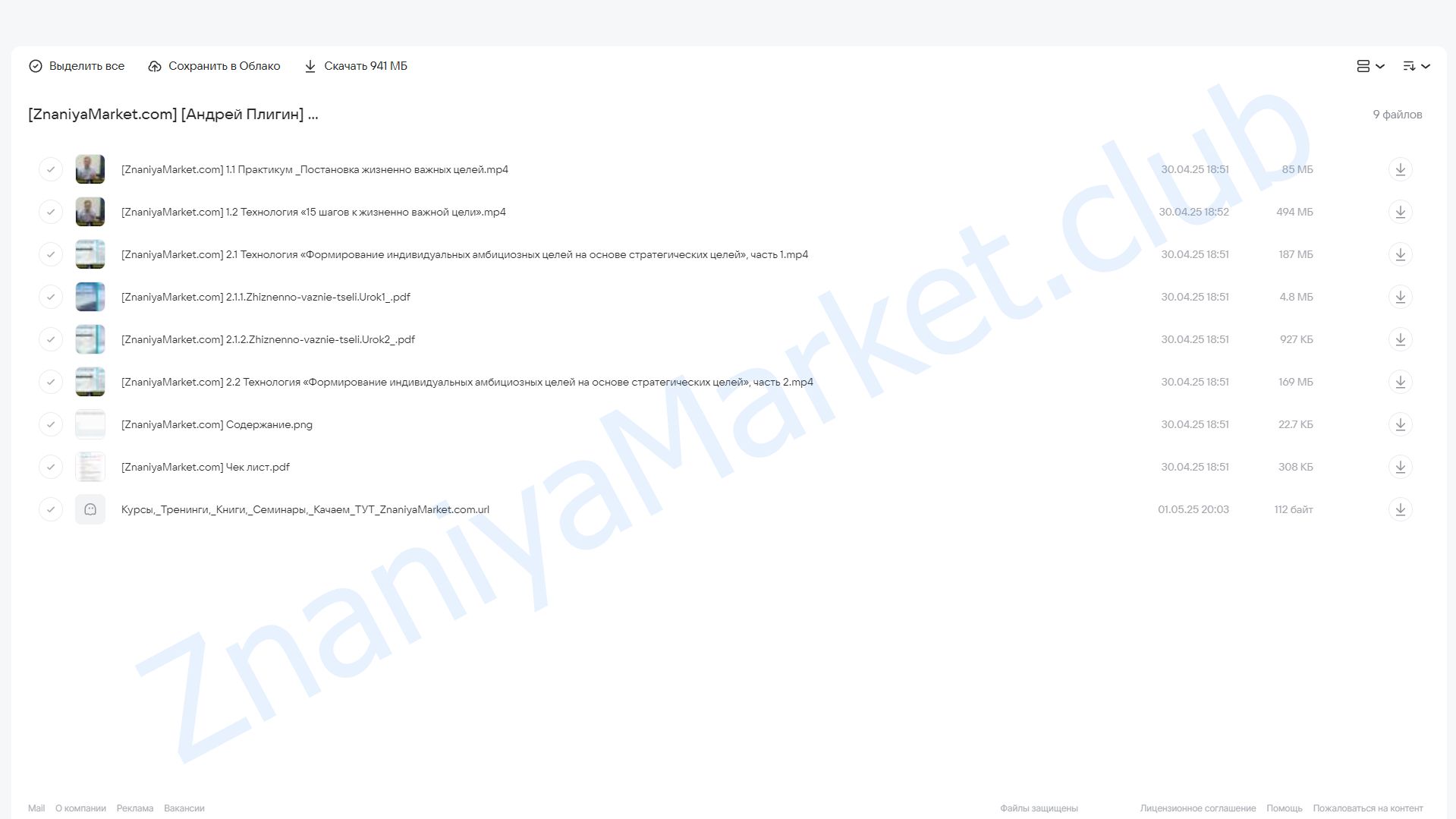 Жизненно важные цели: как оседлать судьбу (Андрей Плигин) облако mail, фото 2 из 2.