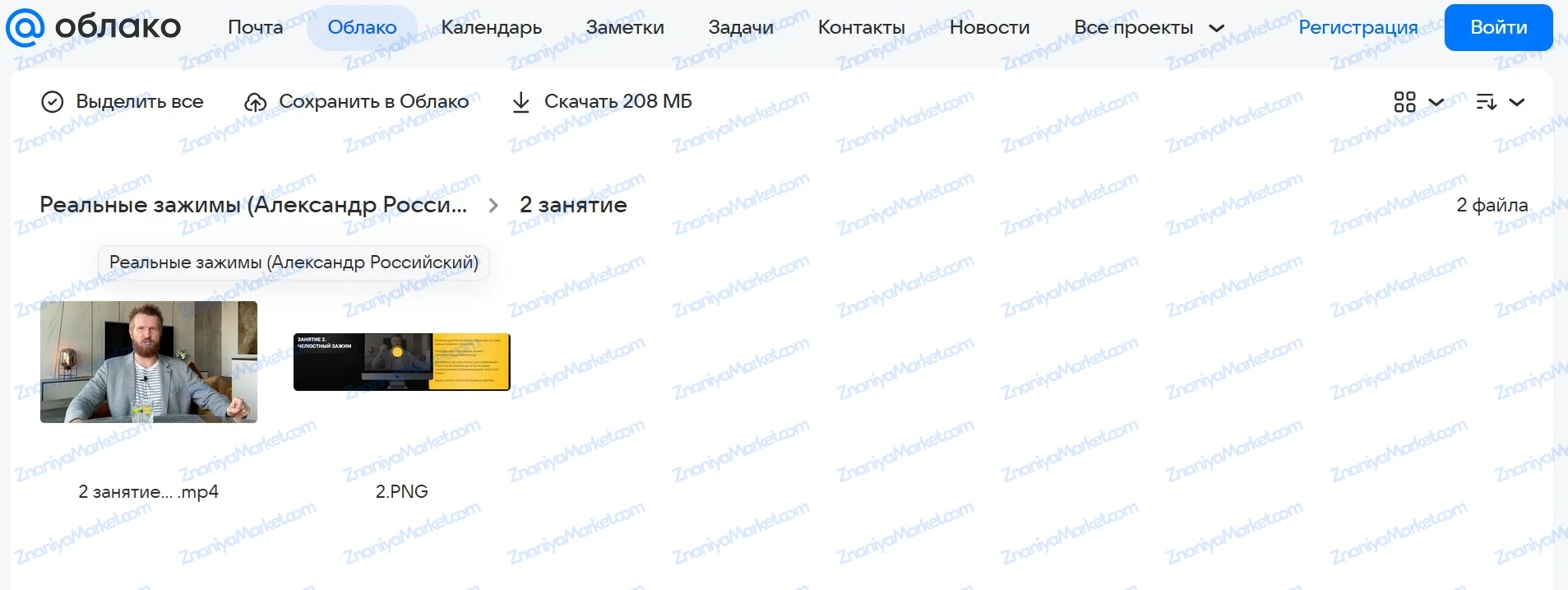 Реальные зажимы + Инстинкт власти и сексуальности (Александр Российский) файлы курса на Облако Mail скриншот 3
