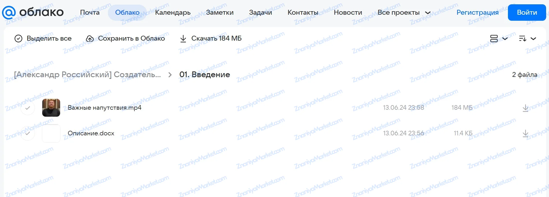 Создатель 2. Тонкокожий человек. Пакет Минимум (Александр Российский) файлы курса на Облако Mail скриншот 3