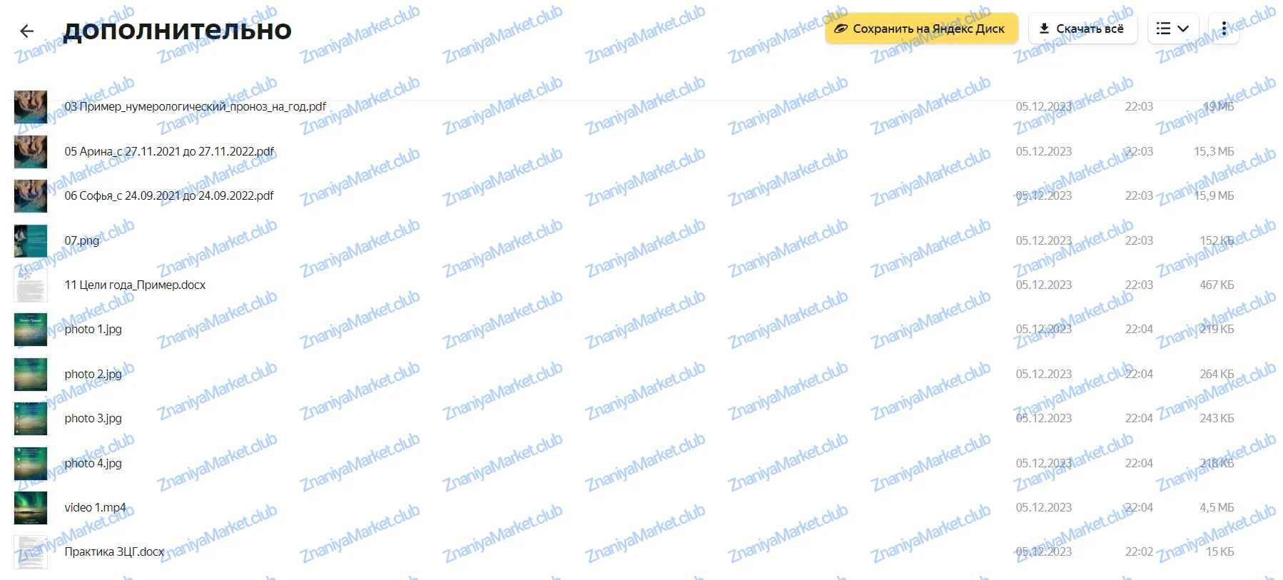 [julee_pomogaet] Матрица Судьбы. Эксклюзивные материалы. Прогностика ‌(Юлия Колесникова) файлы курса на облаке скриншот 4