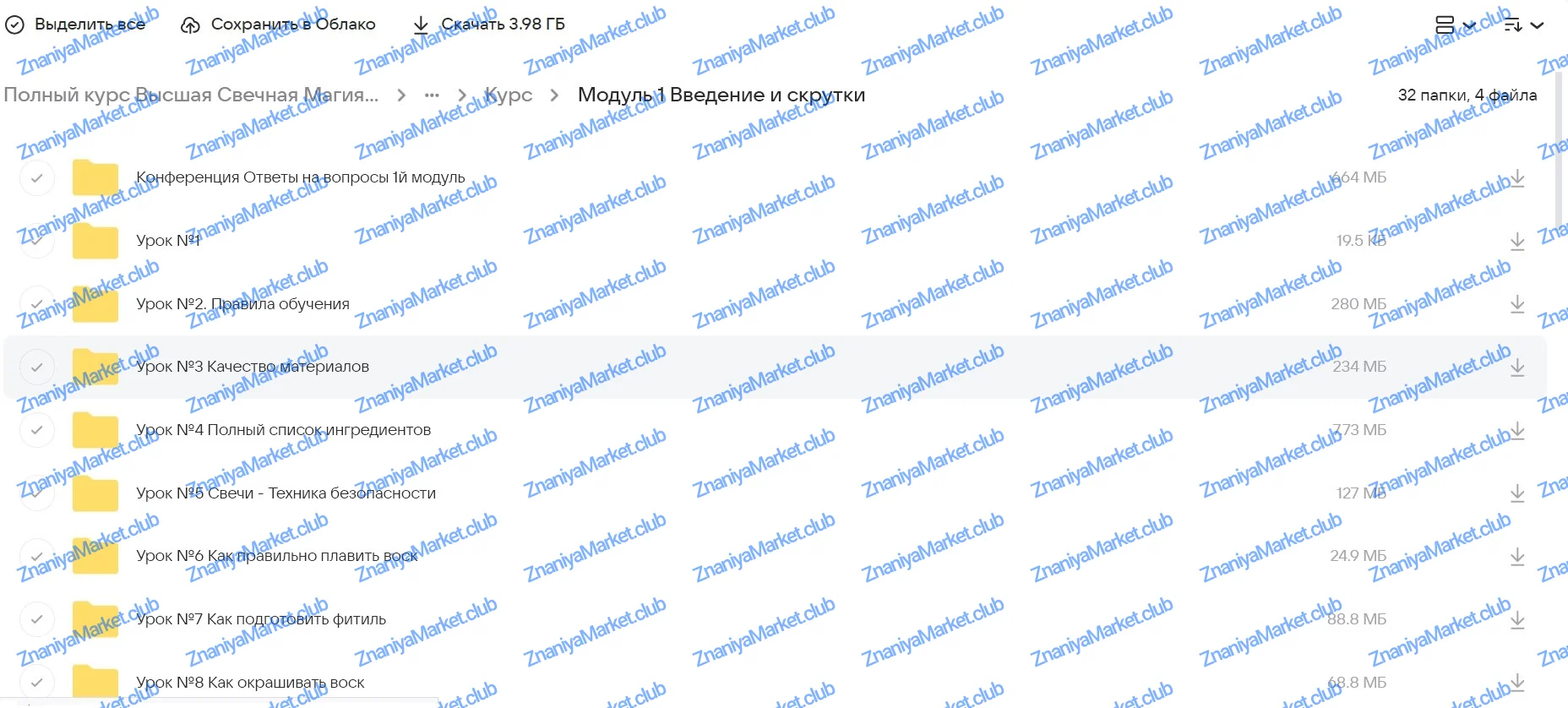 [Город Мастеров Жизни] Полный курс Высшая Свечная Магия (Светлана Цыганова) файлы курса на облаке скриншот 1