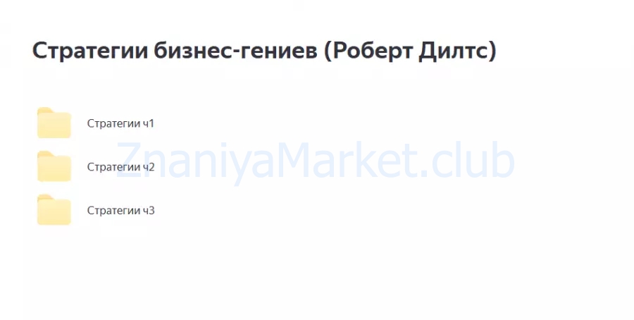 Стратегии бизнес-гениев (Роберт Дилтс) скрин на облаке, фото 2 из 2.