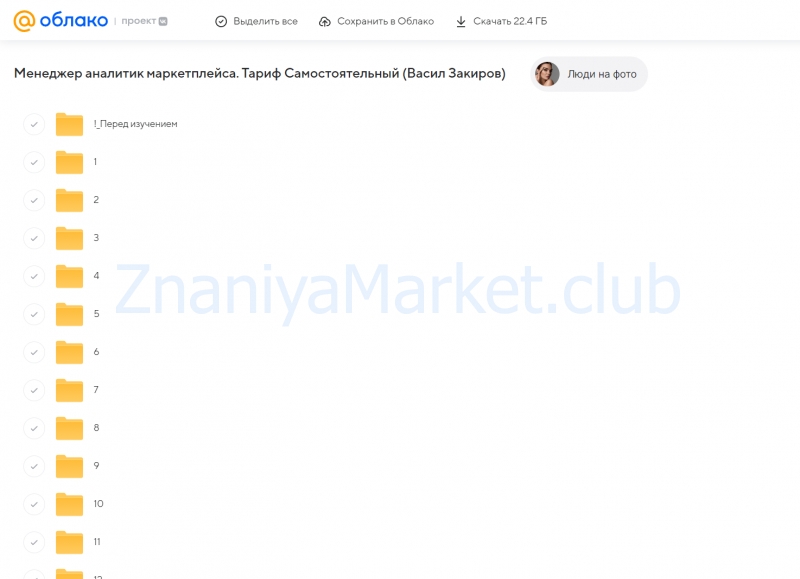 Менеджер аналитик маркетплейса. Тариф Самостоятельный (Васил Закиров) скрин на облаке, фото 2 из 2.