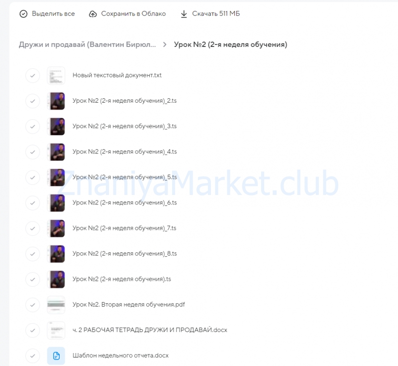 Дружи и продавай (Валентин Бирюлин) скрин на облаке, фото 2 из 2.