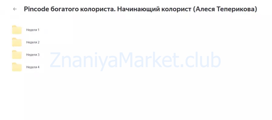 Pincode богатого колориста. Топовый мастер и повышение дохода (Алеся Теперикова) скрин на облаке, фото 2 из 2.
