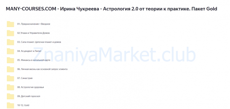 Астрология 2.0: от теории к практике (Ирина Чукреева) скрин на облаке, фото 2 из 2.