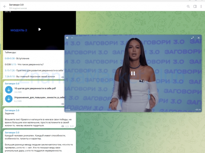 Заговори 3.0 + Reels как сахар. Тариф Все и сразу (Полина Маришова) скрин на облаке, фото 2 из 2.