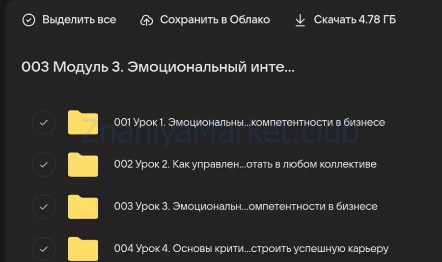 Метанавыки. Тариф Базовый (Анна Знаменская) скрин на облаке, фото 2 из 2.