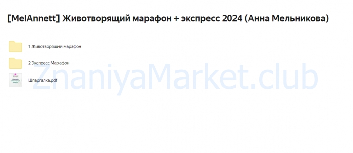 [MelAnnett] Животворящий марафон + экспресс 2024 (Анна Мельникова) скрин на облаке, фото 2 из 2.