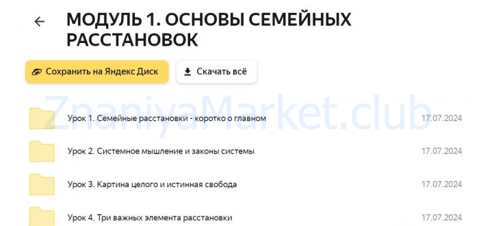 Семейные расстановки 2-й поток. Тариф Специалист (Екатерина Целикова) скрин на облаке, фото 2 из 2.