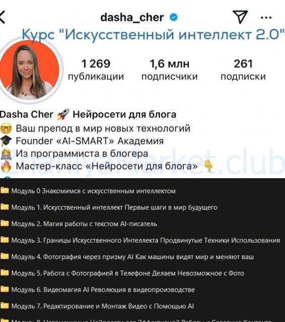 [ai-smart-academy] Искусственный интеллект 2.0 (Даша Чер) скрин на облаке, фото 2 из 2.