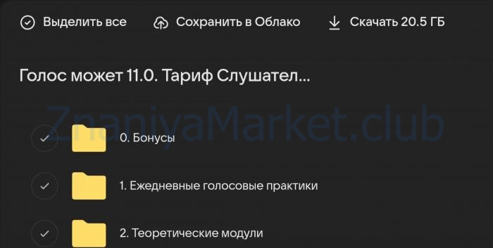 [Школа речевого имиджа и дизайн голоса] Голос может 11.0. Тариф Слушатель (Седа Каспарова) скрин на облаке, фото 2 из 2.