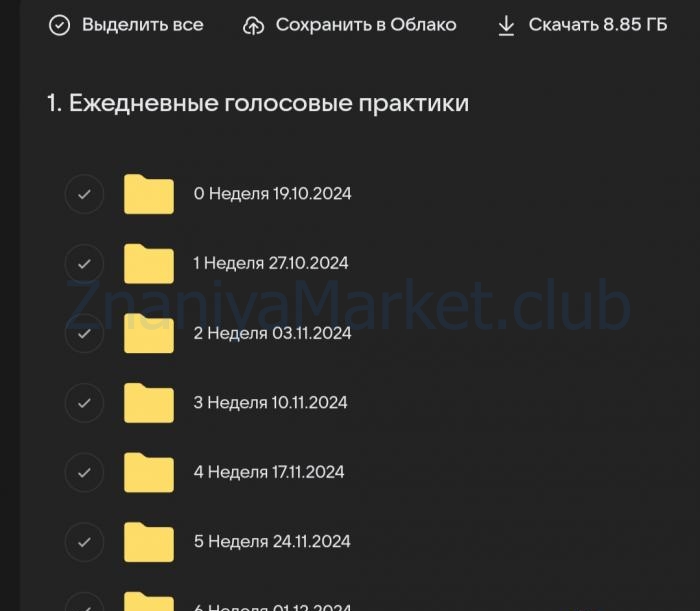 [Школа речевого имиджа и дизайн голоса] Голос может 11.0. Тариф Слушатель (Седа Каспарова) скрин на облаке, фото 2 из 2.