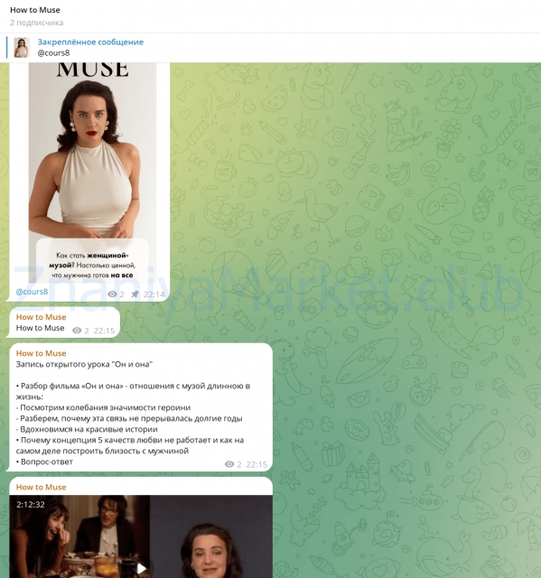 How to muse. Тариф Основной (Василиса Зинарь) скрин на облаке, фото 2 из 2.